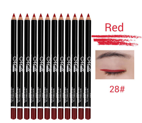 12-Color Waterproof Eyeliner Pencil Set for Bold Looks