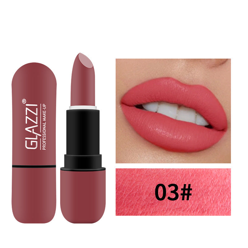 Velvet Matte Capsule Lipstick for Bold, Vivid Color