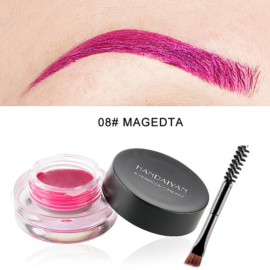 Waterproof Eyebrow Gel & Eyeliner Cream, 12 Colors