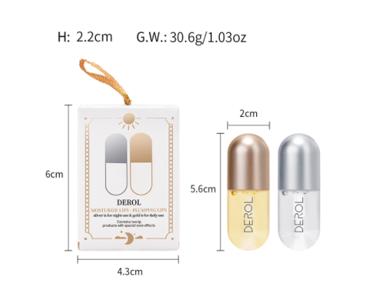 Ginger Mint Lip Plumper Set for Day & Night Moisture