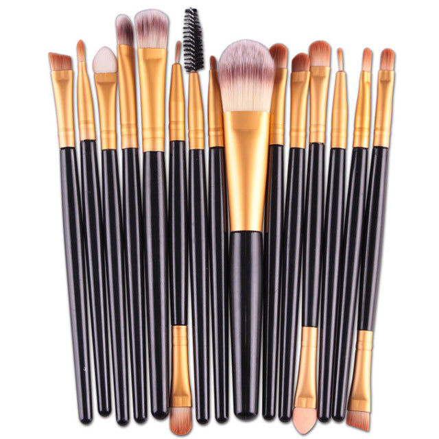 15-Piece Makeup Brush Set for Smooth, Precise Looks