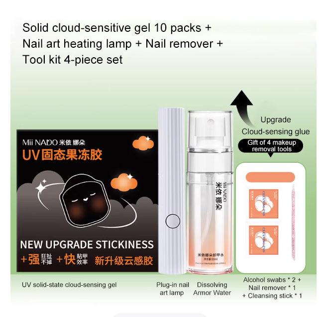 UV Nail Glue Gel — Dual Adhesive for Seamless Press-On
