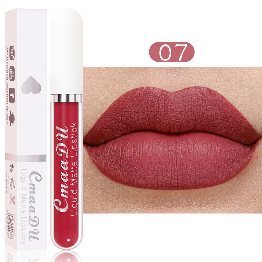 Matte Liquid Lipstick, Waterproof 18-Color Collection