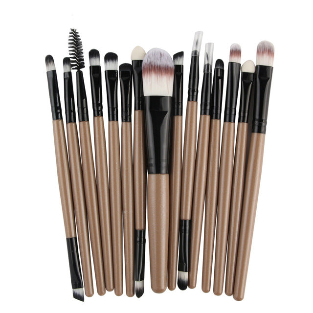 15-Piece Makeup Brush Set for Smooth, Precise Looks