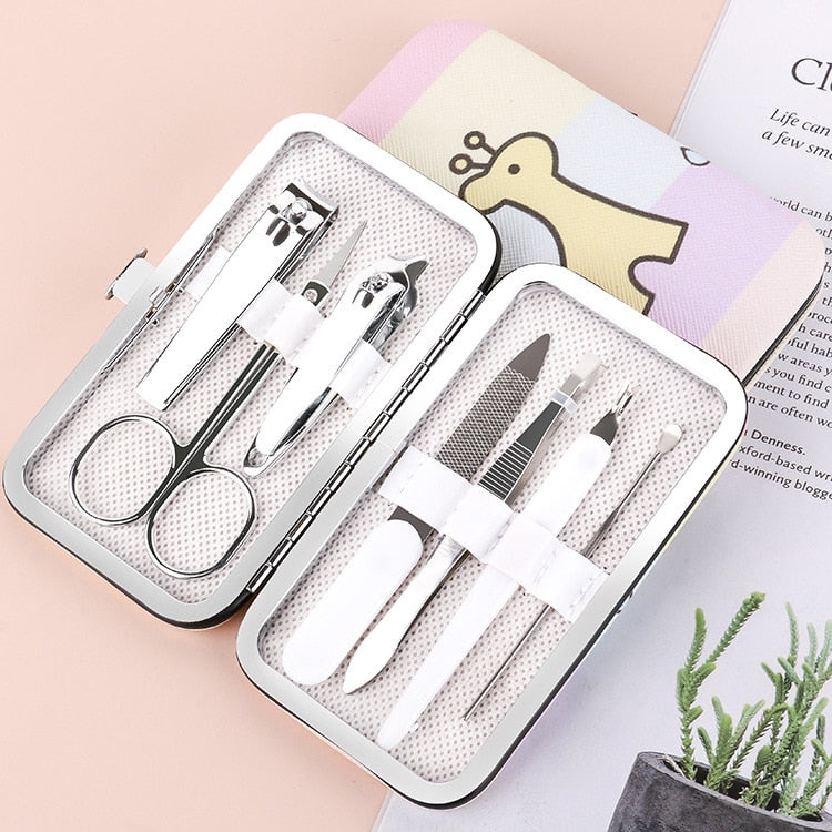 18pc Rose-Gold Manicure & Pedicure Kit — Salon-Quality Nail