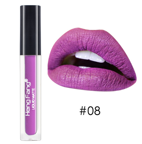 Waterproof Matte Liquid Lipstick – 20 Vivid Shades