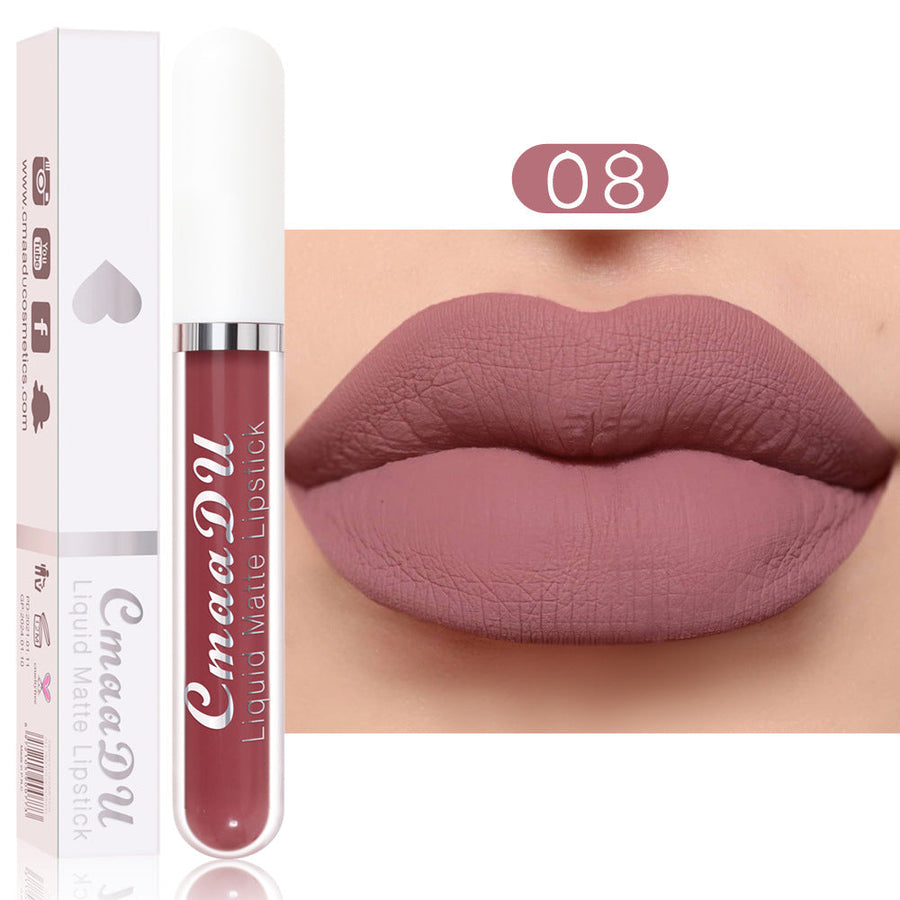 Matte Liquid Lipstick, Waterproof 18-Color Collection