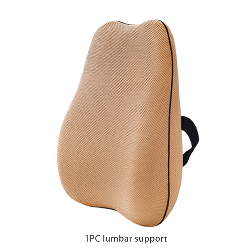 Lumbar Support Cushion for Office Chair — Memory Foam Back