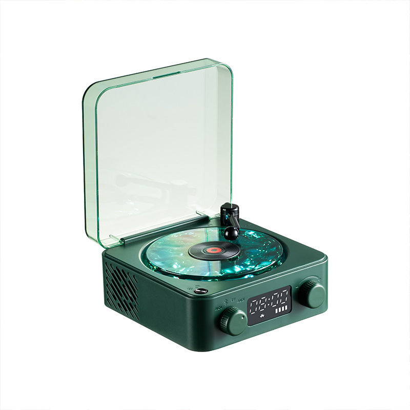 White Noise Retro Bluetooth Speaker — Vinyl Record Design