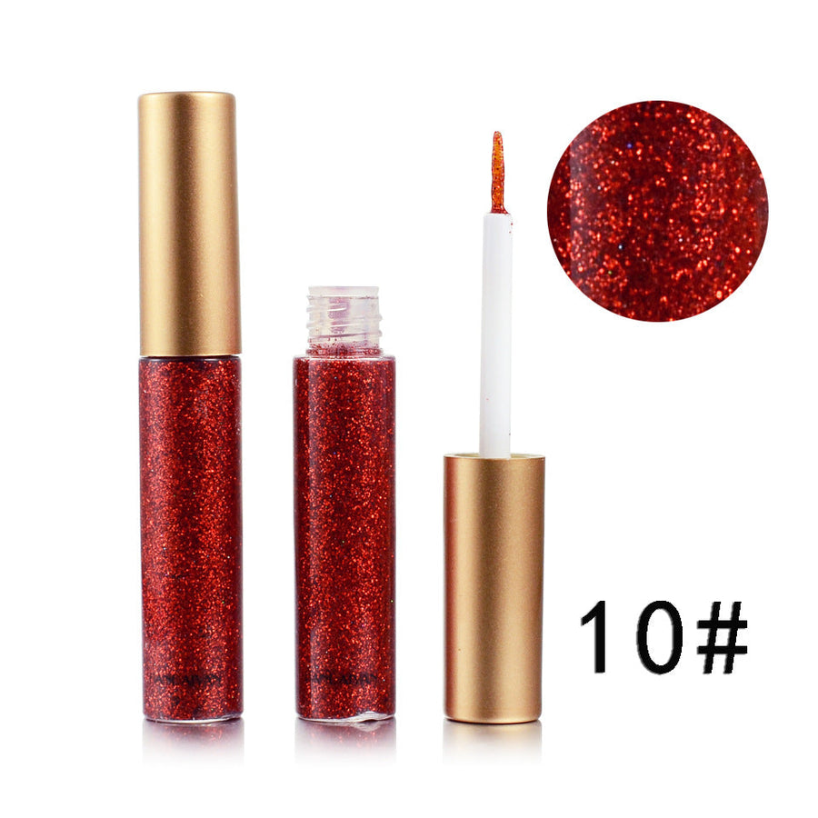 Glitter Eyeliner for Colorful Reflective Eye Looks