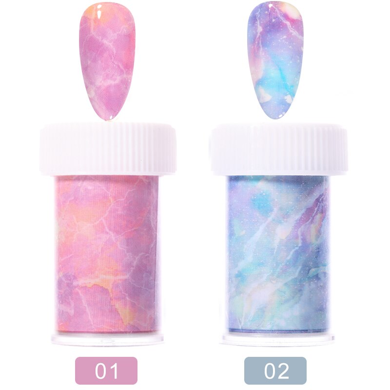Holographic Nail Foil Transfer Stickers — 24-50 Sparkly