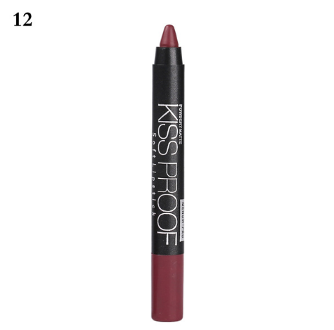Waterproof Kiss-Proof Lip Pencil Lipstick, Longwear