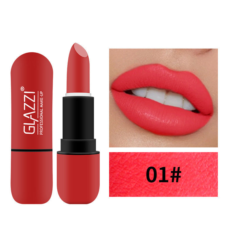 Velvet Matte Capsule Lipstick for Bold, Vivid Color
