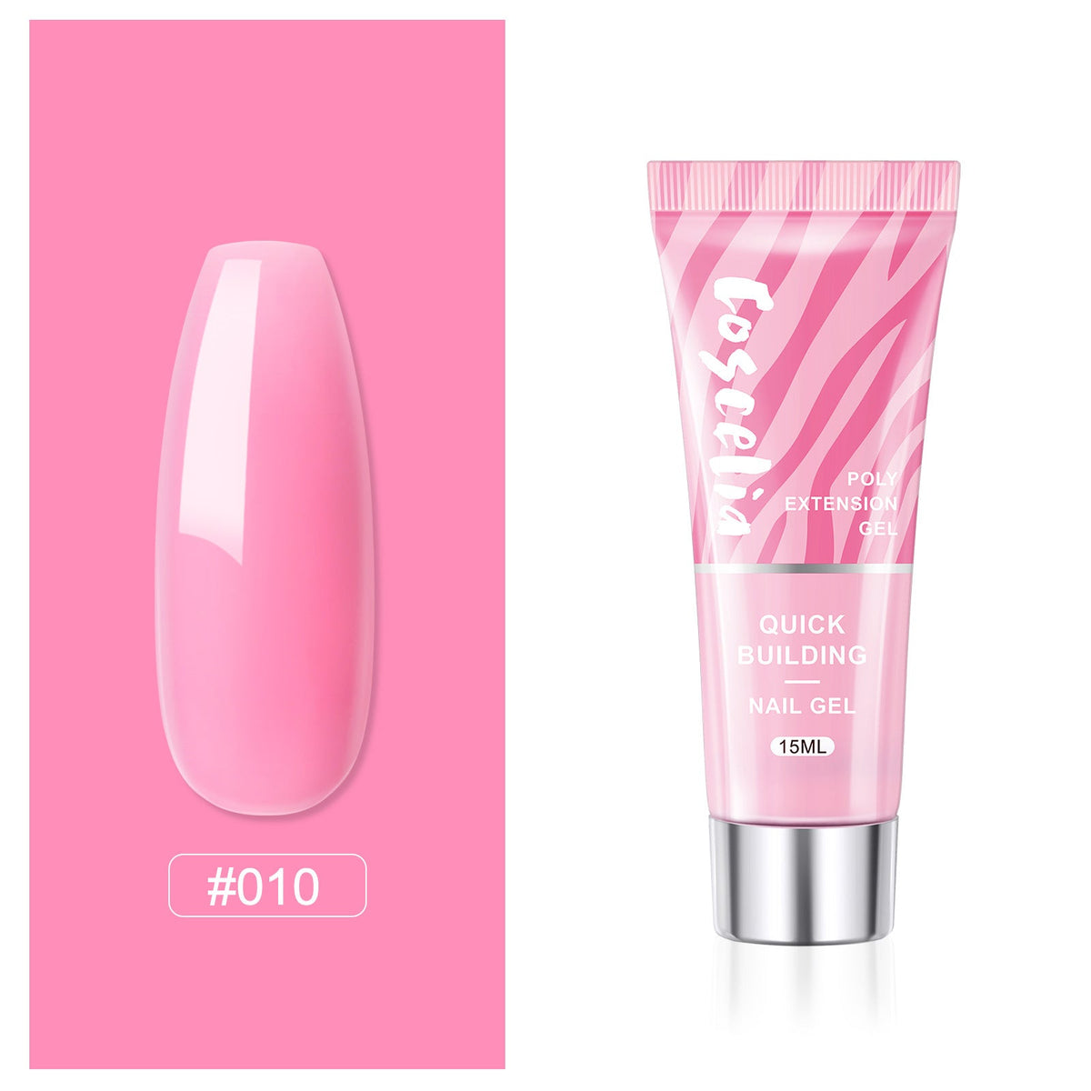 Poly Nail Extension Gel — Crystal-Infused, Quick-Building