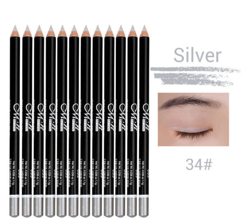 12-Color Waterproof Eyeliner Pencil Set for Bold Looks