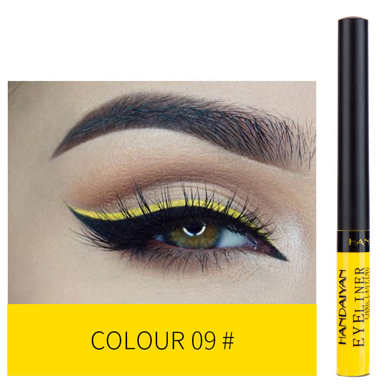 12-Color Matte Liquid Eyeliner Set for Bold Eye Looks