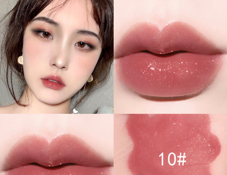 Clear Lip Gloss for Sparkling Glass-Like Lip Shine