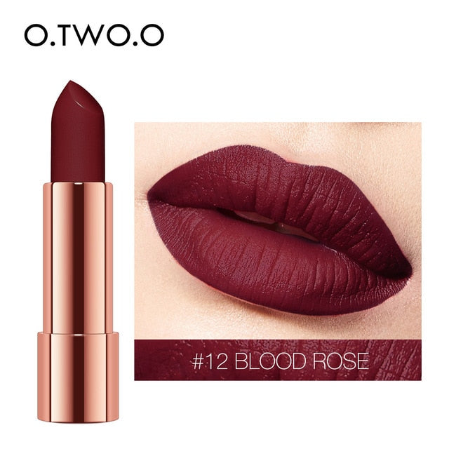 Matte Lipstick Velvet Finish in 12 Expressive Shades