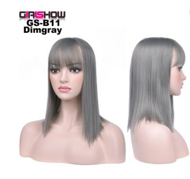 Synthetic Bob Wig with Bangs — Instant Hair Makeover in 4
