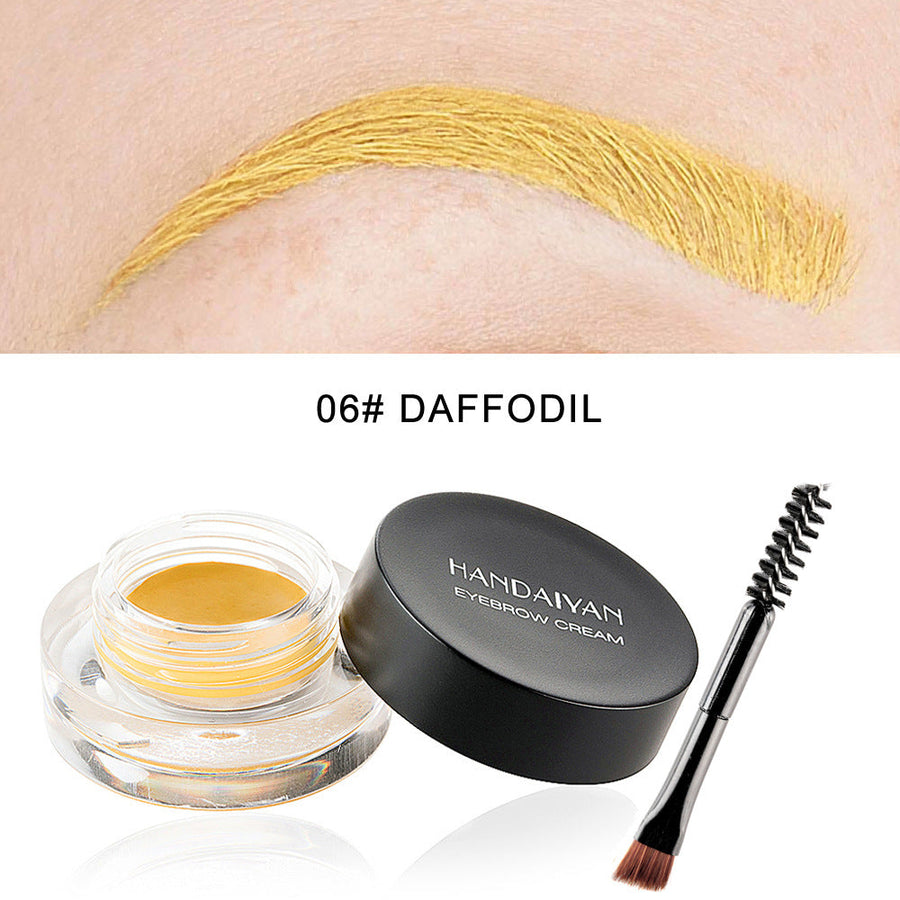 Waterproof Eyebrow Gel & Eyeliner Cream, 12 Colors