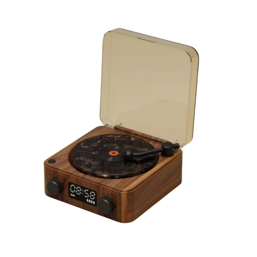 White Noise Retro Bluetooth Speaker — Vinyl Record Design