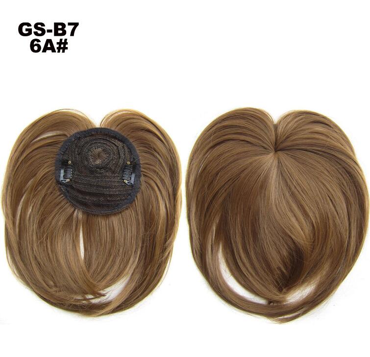 Clip In Bangs Synthetic — Blunt Fringe Hairpiece in 9+