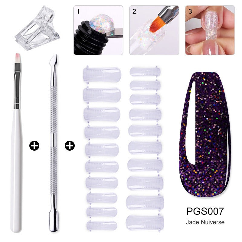 Gel Nail Extension Kit — Salon-Quality Cured Gel and Tips