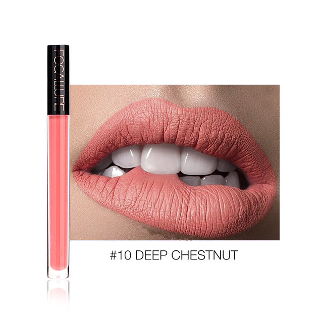 Liquid Lipstick Matte Color, Waterproof Kiss-Proof Wear