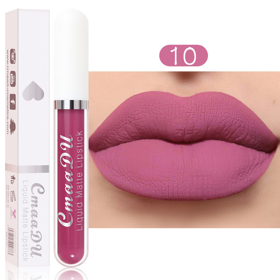 Matte Liquid Lipstick, Waterproof 18-Color Collection