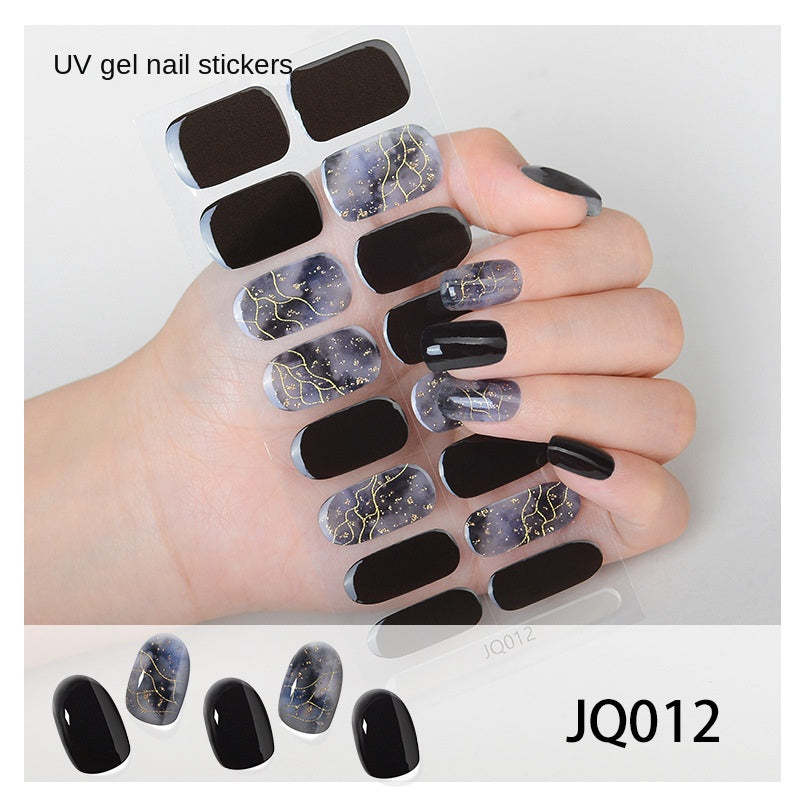 Semi-Cured UV Gel Nail Stickers — Salon Art in Seconds