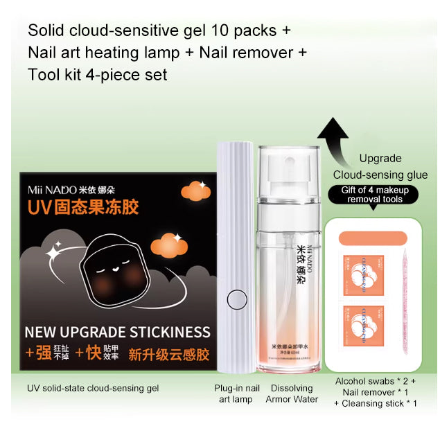 UV Nail Glue Gel — Dual Adhesive for Seamless Press-On