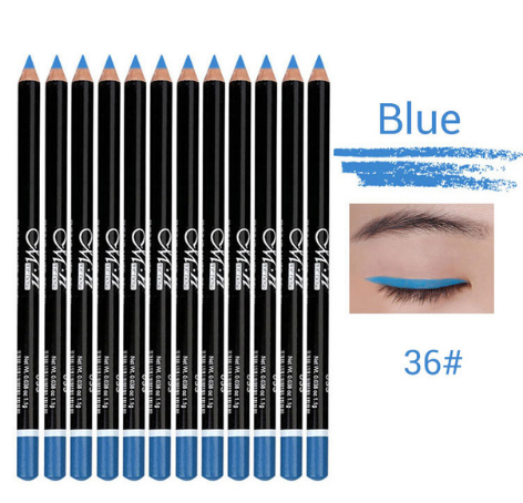 12-Color Waterproof Eyeliner Pencil Set for Bold Looks
