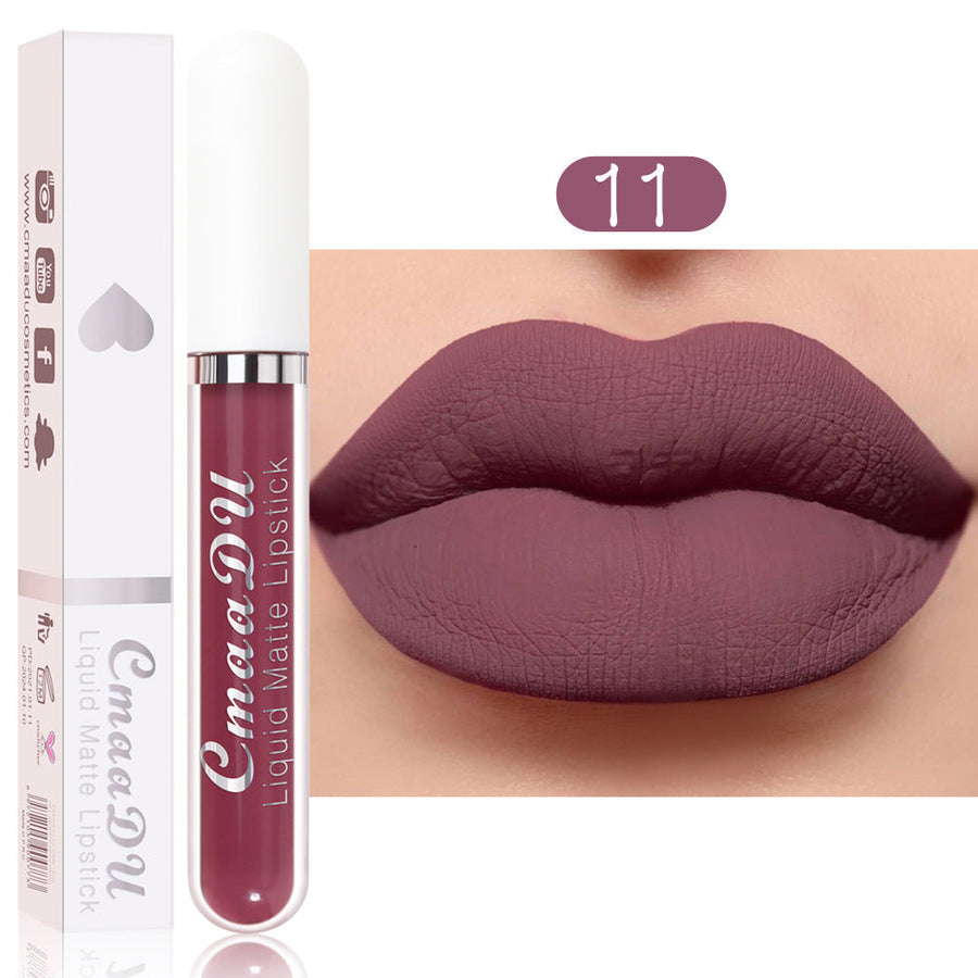 Matte Liquid Lipstick, Waterproof 18-Color Collection