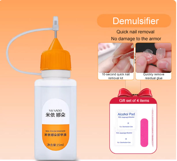 UV Nail Glue Gel — Dual Adhesive for Seamless Press-On