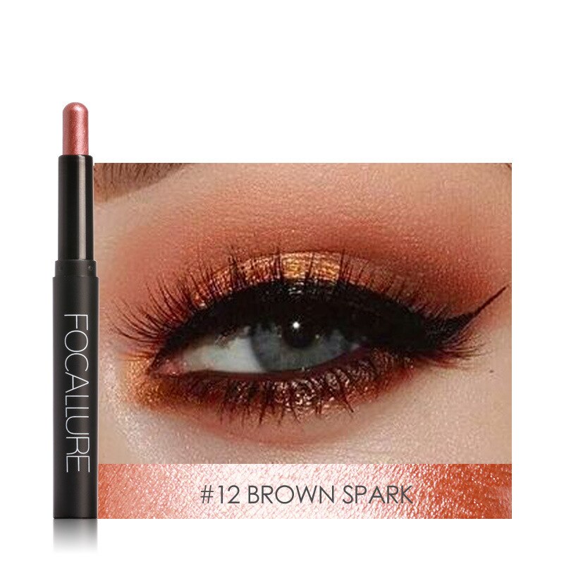 12-Color Shimmer Eyeshadow Pencil Set for Quick Looks