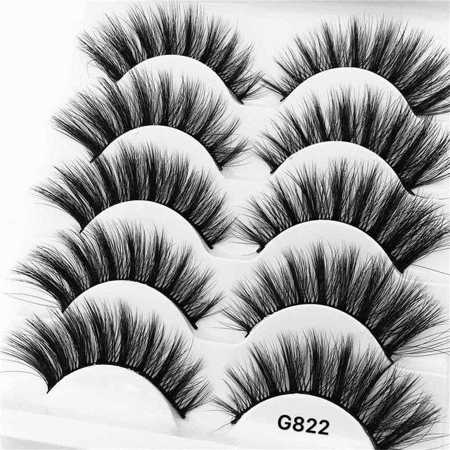 False Eyelashes: Dramatic 3D Volume, 5 Lash Styles