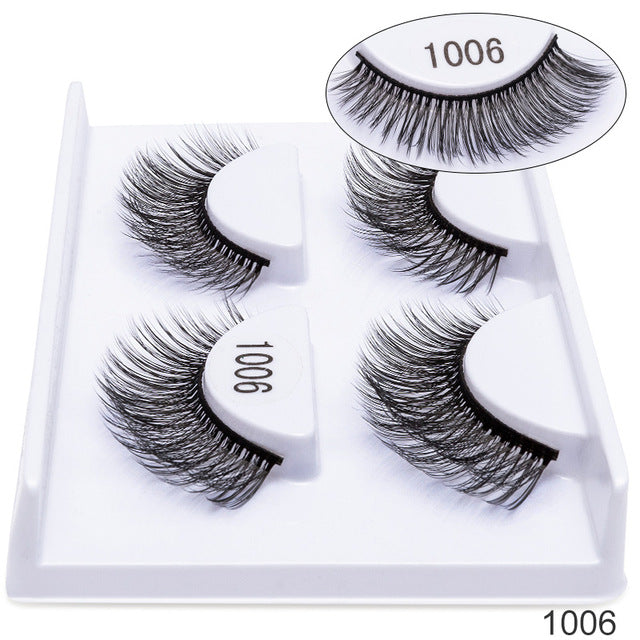 3D Mink False Eyelashes — Dramatic Volume & Thickness, 5 Pairs
