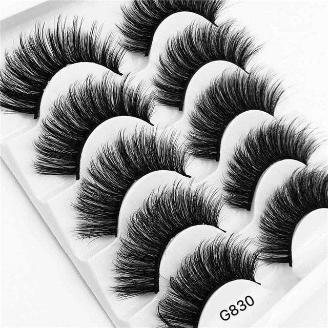 False Eyelashes: Dramatic 3D Volume, 5 Lash Styles