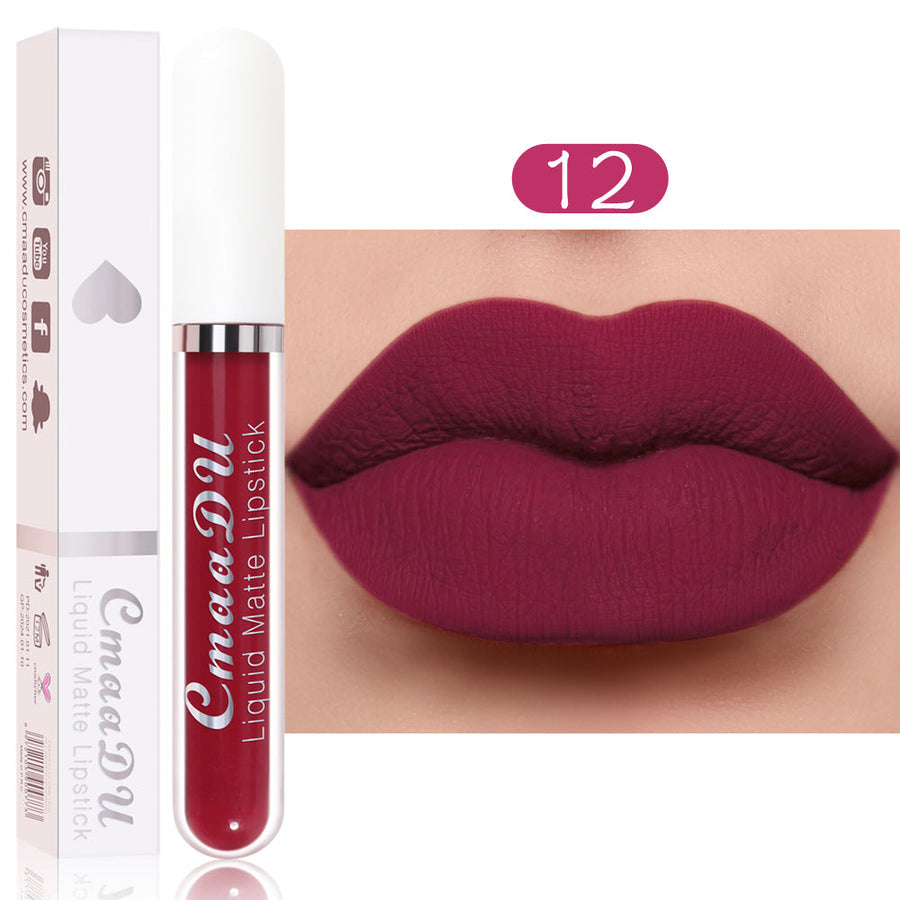 Matte Liquid Lipstick, Waterproof 18-Color Collection