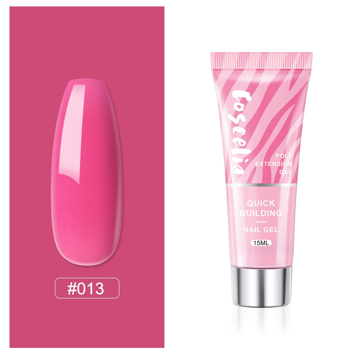 Poly Nail Extension Gel — Crystal-Infused, Quick-Building