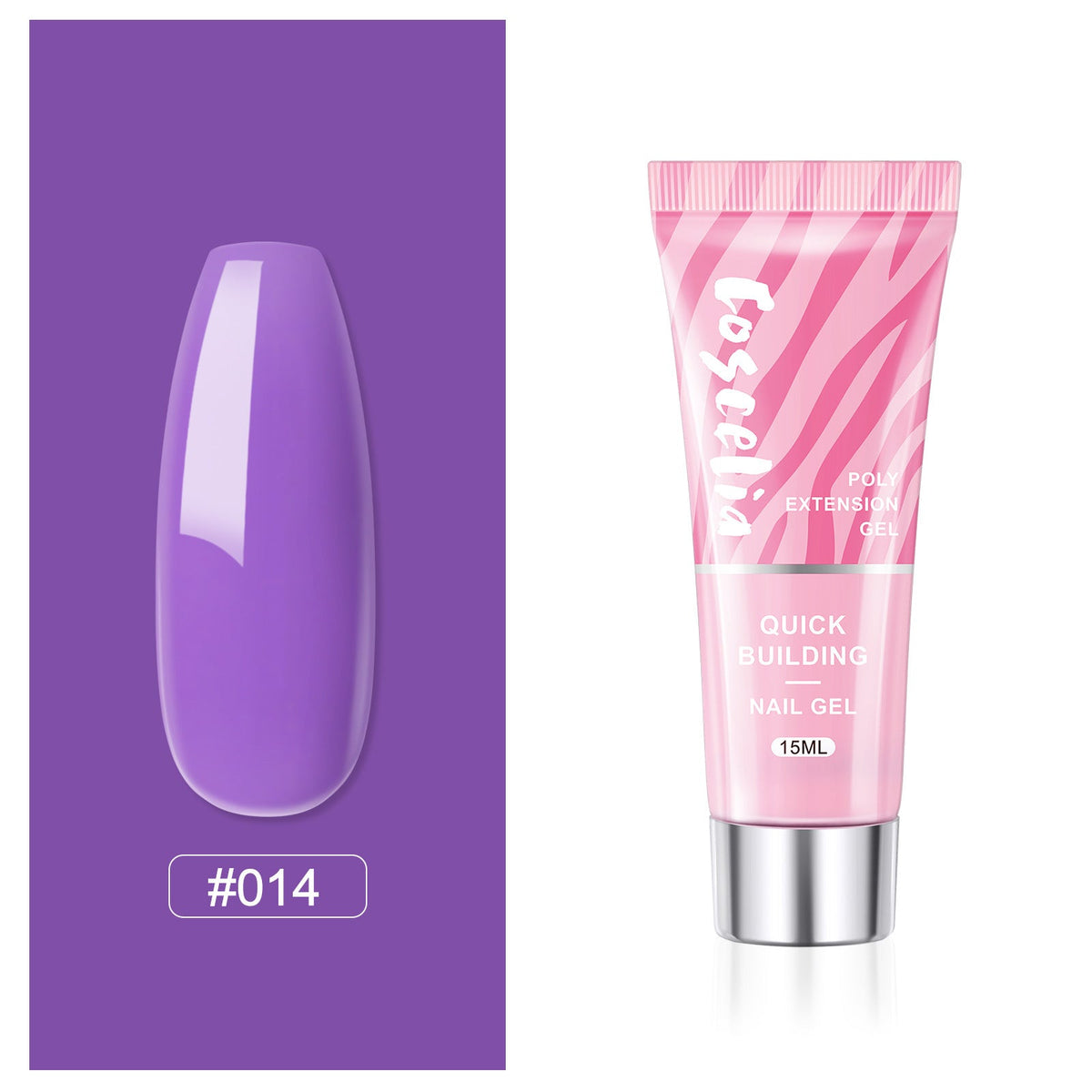 Poly Nail Extension Gel — Crystal-Infused, Quick-Building