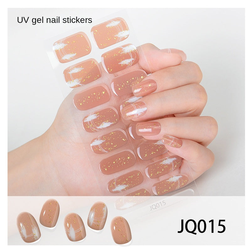 Semi-Cured UV Gel Nail Stickers — Salon Art in Seconds