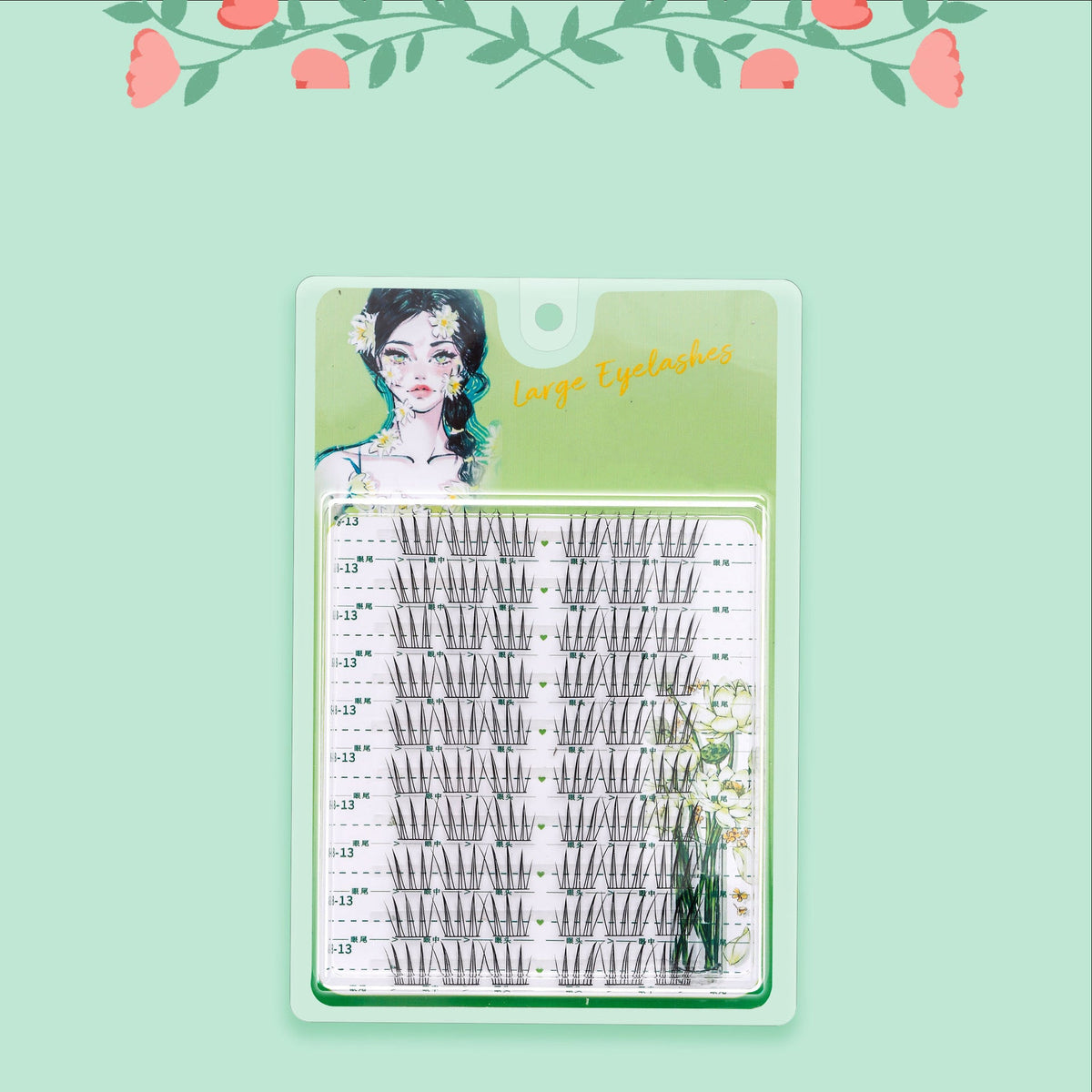 Segmented False Eyelashes for Custom Natural Volume