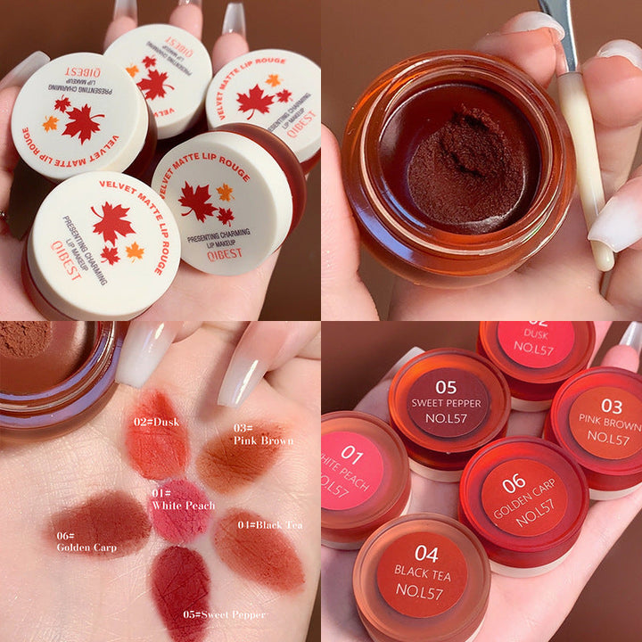 Matte Lip Mud for Soft-Focus, Blurred Velvet Color