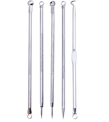 Blackhead Extraction Kit — 5 Pc Stainless Steel Tools