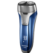 Flyco FS868 electric shaver in cobalt blue and silver with LED display