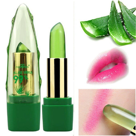 Aloe Vera Color-Changing Lip Balm for Soft Pink Lips