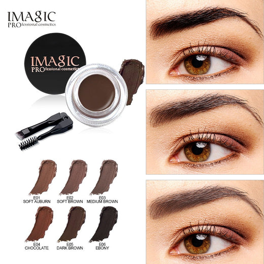 Eyebrow Gel Makeup with 6 Shades for Fuller Brows