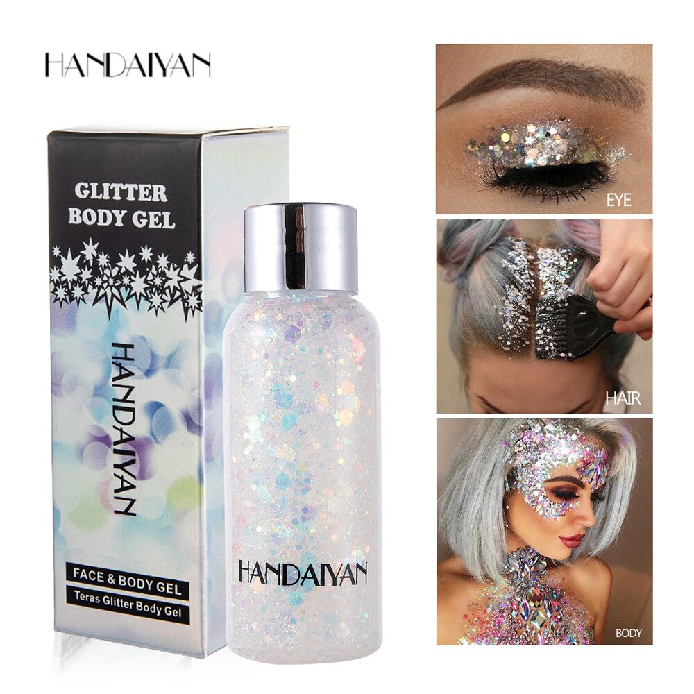 Face and Body Glitter Gel for Instant Festival Shine