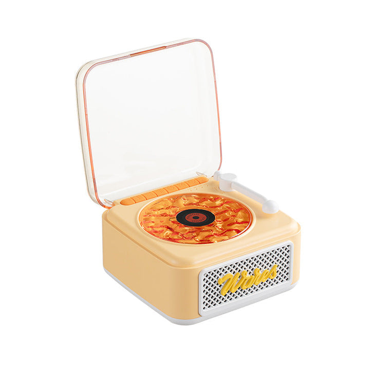 White Noise Retro Bluetooth Speaker — Vinyl Record Design